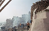 Varanasi - Manikarnika Ghat, the cremation ground 